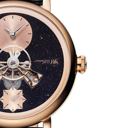 Shanghai Celestial Dome 40mm Watch - Starry Dial Black