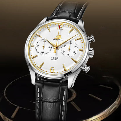 Shanghai Pioneer 39mm Watch - Chronograph  Golden (Special Edition)