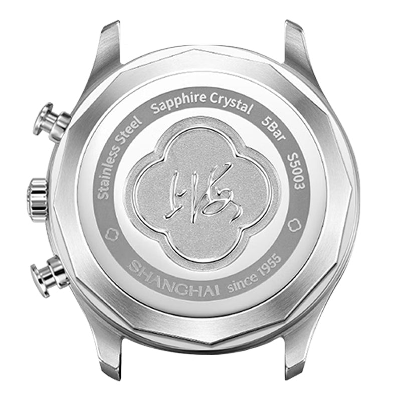 Shanghai Pioneer 39mm Watch - Chronograph  Silver (Special Edition)