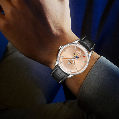 Shanghai Pioneer 39mm Watch - Moonphase  Salmon (Special Edition)