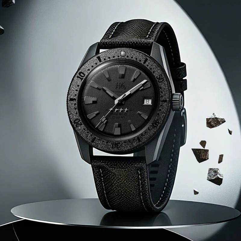 Shanghai 114 Military 39mm Dive Watch - Matte Black