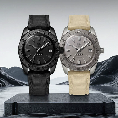 Shanghai 114 Military 39mm Dive Watch - Matte Black
