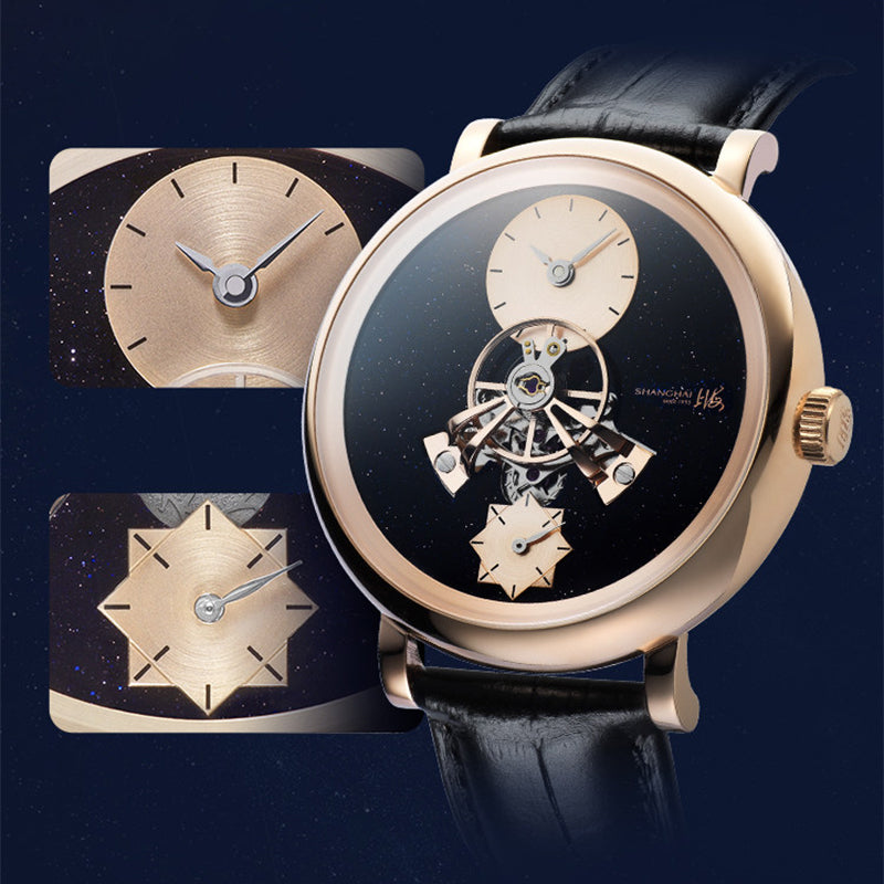 Shanghai Celestial Dome 40mm Watch - Starry Dial Black