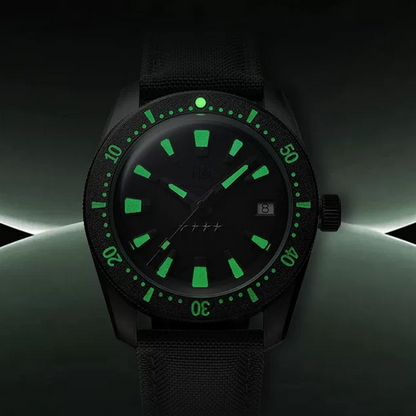 Shanghai 114 Military 39mm Dive Watch - Matte Black