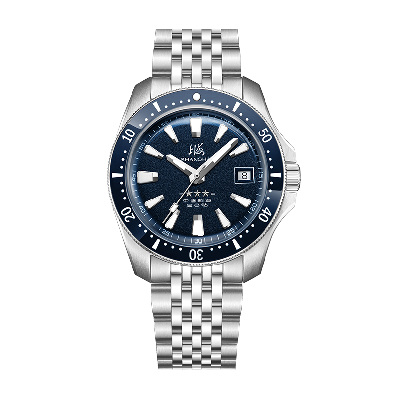 Shanghai Commander 39mm Dive Watch - Blue Dial