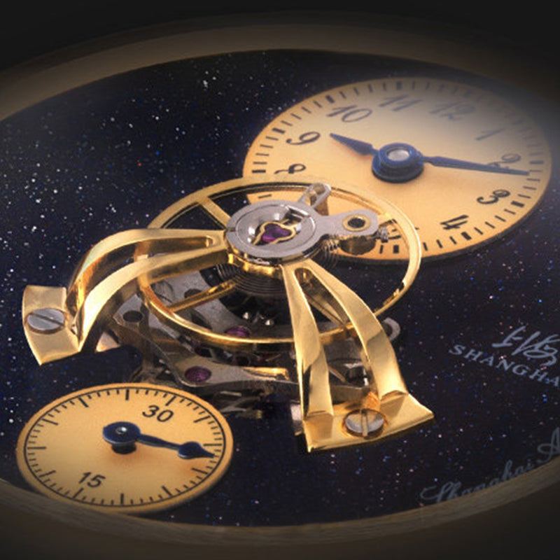 Shanghai Celestial Dome 40mm Watch - Starry Dial Gold
