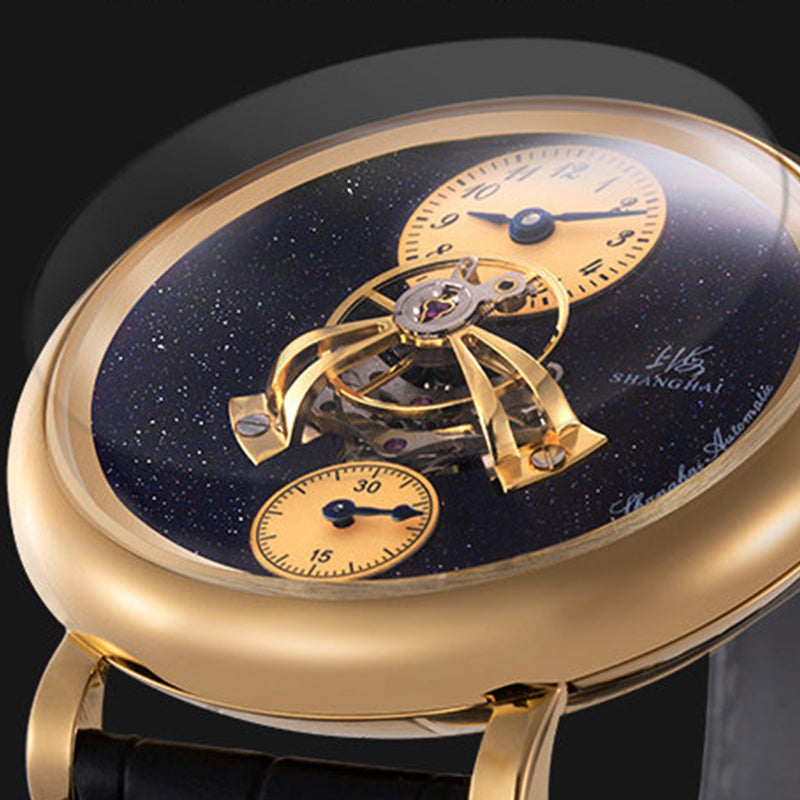 Shanghai Celestial Dome 40mm Watch - Starry Dial Gold