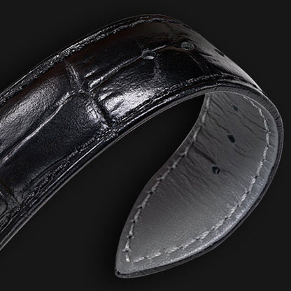 Shanghai Celestial Dome 40mm Watch - Champagne Case & Black Stripe