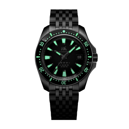 Shanghai Commander 39mm Dive Watch - Black Dial