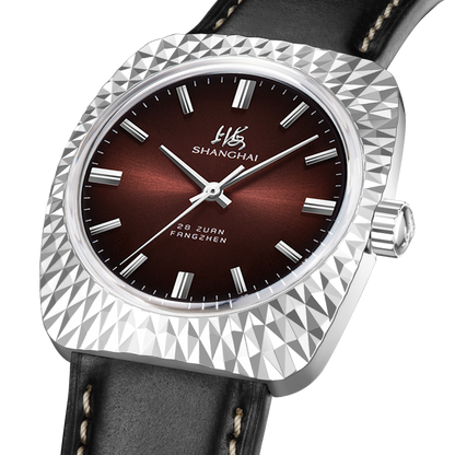 Shanghai Visionary 36mm Watch - Red Dial