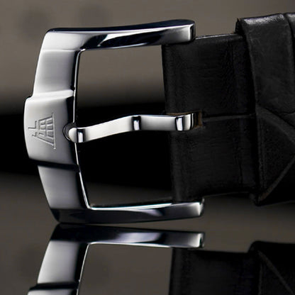 ShanghaiWatches-Shanghai Pioneer 31mm Watch - Black Strap & Golden Dial