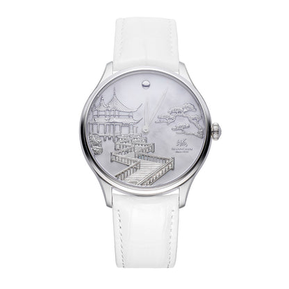 Shanghai Moonlit Serpentine 40mm Watch - White Dial