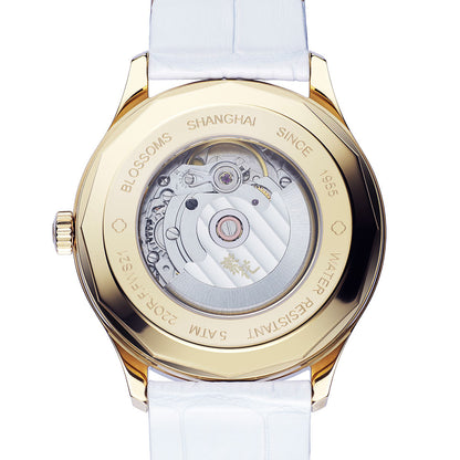 Shanghai Watches-ShanghaiWatch-ShanghaiPioneer39mmWatch-BlossomWhite_SpecialEdition_-BlackBackground