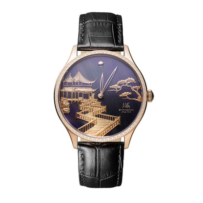 Shanghai_Watches-Shanghai_Moonlit_Serpentine_40mm_Watch-Dark_Dial_Zicron-set_Bezel-Front
