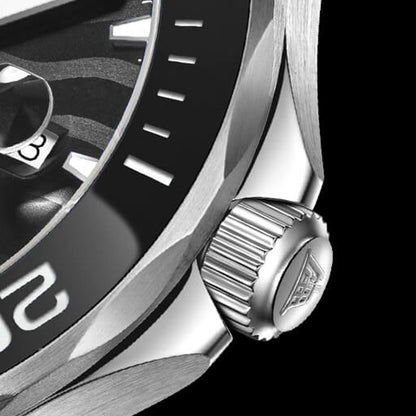 Shanghai Watches-Shanghai Navigator 42mm Watch-Bracelet_Black Dial
