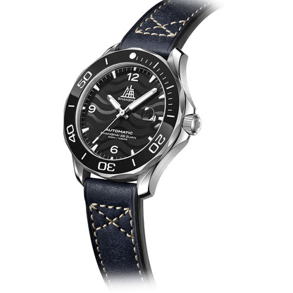 Shanghai watches-Shanghai Navigator 42mm Watch-Strap_Black Dial
