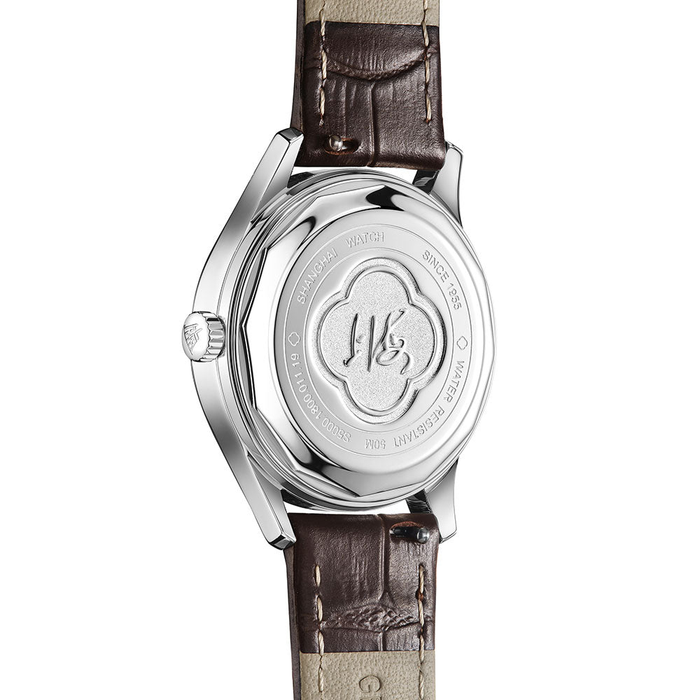 Shanghai WatchesShanghai Pioneer 31mm Watch - Brown Strap & White Dial