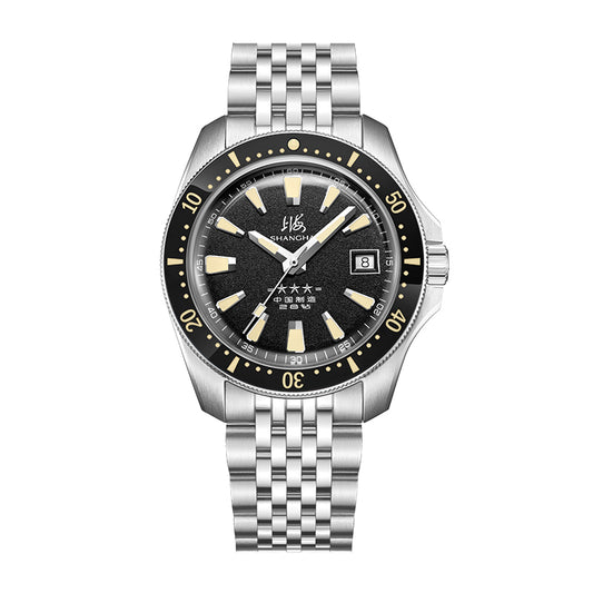 Shanghai Commander 39mm Dive Watch - Black Dial