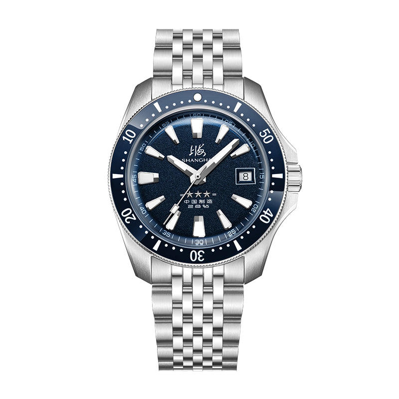 Shanghai Commander 39mm Dive Watch - Blue Dial